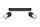 Deckenstrahler Schwarz Chrom 30 cm Metall 2-flammig