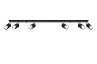 Deckenstrahler Schwarz Chrom 117 cm lang schwenkbar