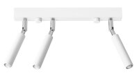 Deckenstrahler Metall 35 cm Wei&szlig; verstellbar 3-flammig