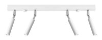 Deckenstrahler Wei&szlig; Metall 60 cm lang 4-flammig G9