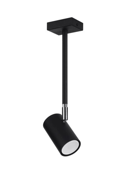 Deckenlampe Schwarz schwenkbar Metall GU10 H: 33 cm