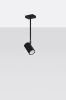 Deckenlampe Schwarz schwenkbar Metall GU10 H: 33 cm