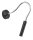 Wandlampe Flexarm verstellbar Schwarz Metall zum Lesen