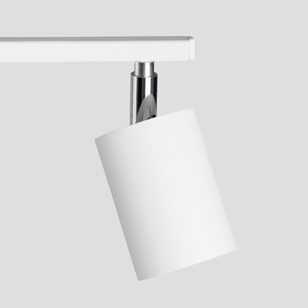Spot Strahler Weiß Metall länglich 2-flammig 26 cm GU10
