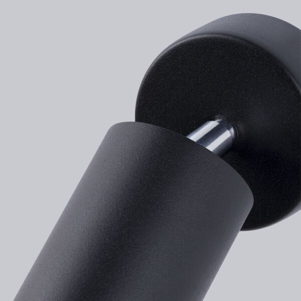 Wandspot Schwarz verstellbar H: 18,5 cm Metall GU10