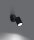 Wandspot Schwarz verstellbar H: 18,5 cm Metall GU10