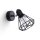 Spot E27 Schwarz Metall Retro verstellbar Wand