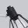 Spot E27 Schwarz Metall Retro verstellbar Wand