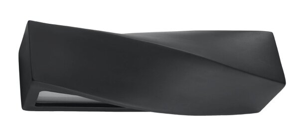 Wandlampe Schwarz Keramik Glas 42 cm Up Down indirekt