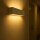 Wandlampe Keramik Glas 32,5 cm eckig Up Down bemalbar
