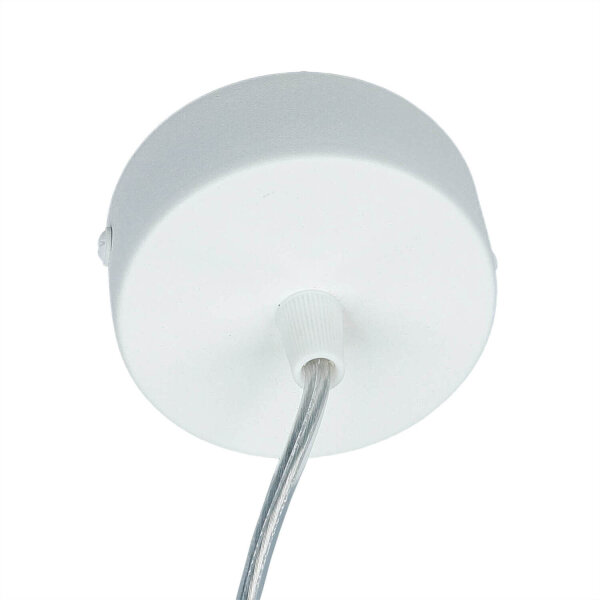 Pendelleuchte Keramik Weiß bemalbar Ø 7,5 cm schmal