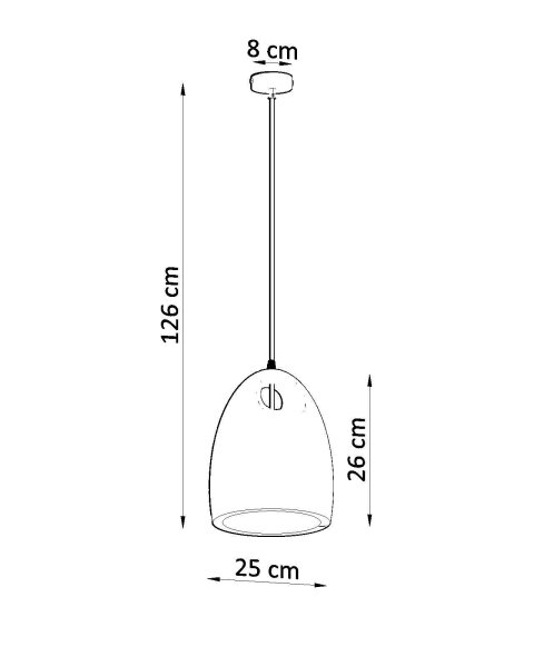 Pendelleuchte Weiß Keramik Ø 25 cm bemalbar E27