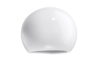 Wandlampe Keramik rund B: 17 cm klein Weiß E27 Up Down