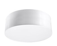 Deckenlampe Wei&szlig; rund flach &Oslash; 25 cm blendarm...