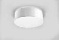 Deckenlampe Weiß rund flach Ø 25 cm blendarm...