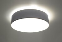 Deckenlampe rund Ø 55 cm Grau 4x E27 blendarm ATISS