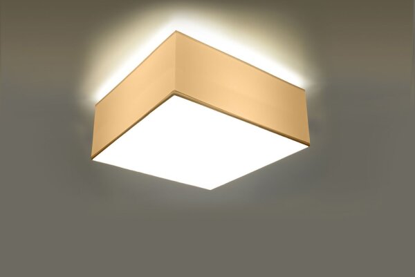 Blendarme Deckenleuchte Weiß Modern 25 cm quadratisch E27