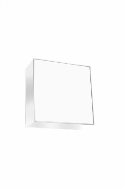 Blendarme Deckenleuchte Weiß Modern 25 cm quadratisch E27