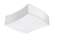 Deckenleuchte Weiß 39 cm lang blendarm 2x E27 BREEL