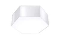 Deckenlampe Modern Wei&szlig; flach blendarm 2x E27
