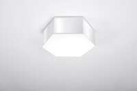 Deckenlampe Modern Weiß flach blendarm 2x E27