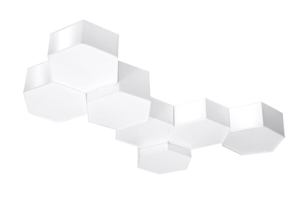 Deckenlampe Weiß L: 30,5 cm klein 2x E27 Modern blendarm