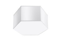 Deckenlampe Wei&szlig; L: 30,5 cm klein 2x E27 Modern blendarm