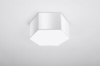 Deckenlampe Weiß L: 30,5 cm klein 2x E27 Modern...