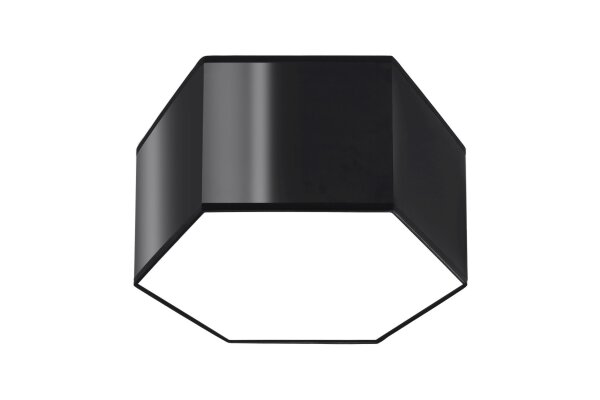 Deckenlampe blendarm Modern flach klein Schwarz 2x E27