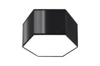 Deckenlampe blendarm Modern flach klein Schwarz 2x E27