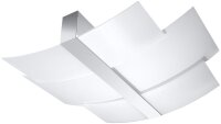 Deckenleuchte Glas Metall 61 cm lang blendarm flach 3x E27
