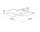 Deckenleuchte Glas Metall 61 cm lang blendarm flach 3x E27