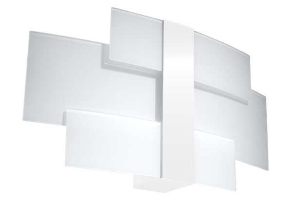 Wandlampe Weiß Glas Metall Modern 2x G9 MAGO