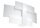 Wandlampe Weiß Glas Metall Modern 2x G9 MAGO