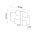 Wandlampe Weiß Glas Metall Modern 2x G9 MAGO