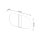 Wandlampe Glas Metall blendarm 35 cm breit Weiß Chrom