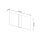Wandleuchte Glas Metall 35 cm breit Weiß Chrom 2x G9