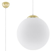 H&auml;ngelampe Glas Kugelschirm &Oslash; 40 cm...