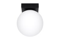 Deckenlampe Kugelschirm Ø 12 cm Weiß Schwarz...