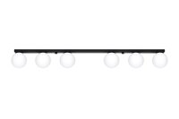 Deckenlampe gro&szlig; 120 cm lang Glas Kugeln 6-flammig G9