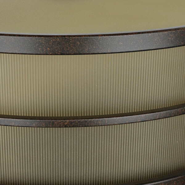 Deckenleuchte SHOJI Creme Ø34cm Vintage Lampe Loft