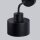 Wandlampe Retro Metall Schwarz für E27 innen TISA