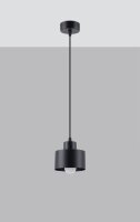 Hängelampe Schwarz  Ø 12 cm klein Metall...