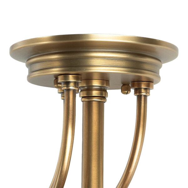Deckenleuchte ASPERO Messing Creme 4xE27 Lampe