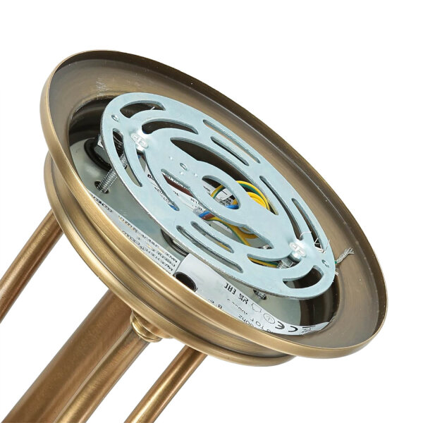 Deckenleuchte ASPERO Messing Creme 4xE27 Lampe
