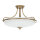 Deckenleuchte ASPERO Messing Creme 4xE27 Lampe