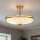 Deckenleuchte ASPERO Messing Creme 4xE27 Lampe