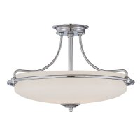 Deckenleuchte ASPERO Chrom &Oslash;53cm Jugendstil Lampe