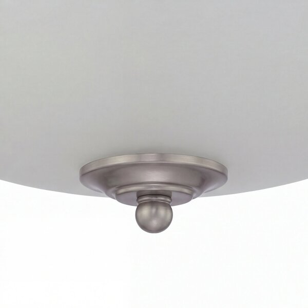 Premium Deckenleuchte Glas E27 Ø43 cm rund Chrom Creme