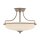 Premium Deckenlampe Glas E27 &Oslash;43 cm rund Nickel Creme